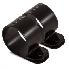 <p>2 st. ljusfästen i rostfritt stål för montering på våra ljusbågar.<br><br>Passar ljusbågar och vältrör med 63, 70 och 76mm i rördiameter. Enkelt att klämma ihop med bulten till lampan som ska monteras.<br><br>Finns i krom och svart utförande.<br><br><strong>OBS: Frontbågen till Toyota Land Cruiser 200-serien ska ha 70mm ljusklämma</strong></p>