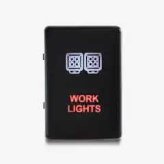 <p>Bryter som passer inn i original utsparingene i dashbordet. (Se lenger ned for hvilke modeller)</p>
<br>
<br>
<p>Teksten lyser rødt på bilens parklys, når bryteren er aktivert lyser symbolet blått.</p>
<br>
<ul class="dashed">
    <li>Enkeltfunksjonsbryter</li>
    <li>LED belysning</li>
    <li>Passer til biler med plusstyring</li>
    <li>Koblingstykke bak (150mm)</li>
    <li>3 Amp @ 12 V</li>
</ul>
<br>
<p>Bryteren må kobles med relé da det har en maks belastning på 3 Amp</p>